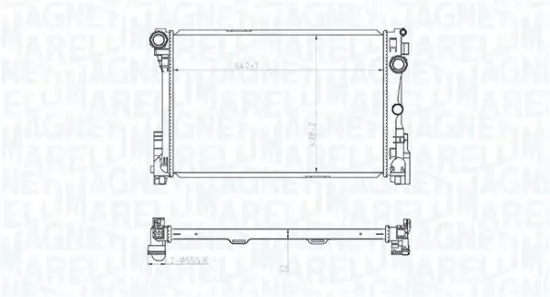 Kühler, Motorkühlung MAGNETI MARELLI 350213220400 Bild Kühler, Motorkühlung MAGNETI MARELLI 350213220400