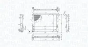 Kühler, Motorkühlung MAGNETI MARELLI 350213022100