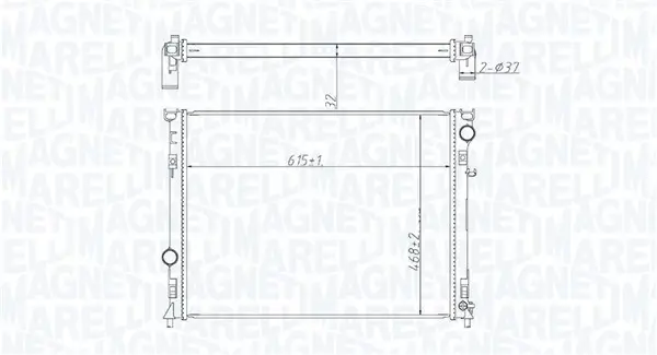 Kühler, Motorkühlung MAGNETI MARELLI 350213221400