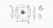 Kühler, Motorkühlung MAGNETI MARELLI 350213221500