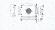 Kühler, Motorkühlung MAGNETI MARELLI 350213221900