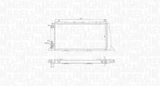 Kühler, Motorkühlung MAGNETI MARELLI 350213406000 Bild Kühler, Motorkühlung MAGNETI MARELLI 350213406000