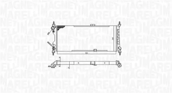 Kühler, Motorkühlung MAGNETI MARELLI 350213588000 Bild Kühler, Motorkühlung MAGNETI MARELLI 350213588000