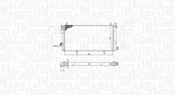 Kühler, Motorkühlung MAGNETI MARELLI 350213786000