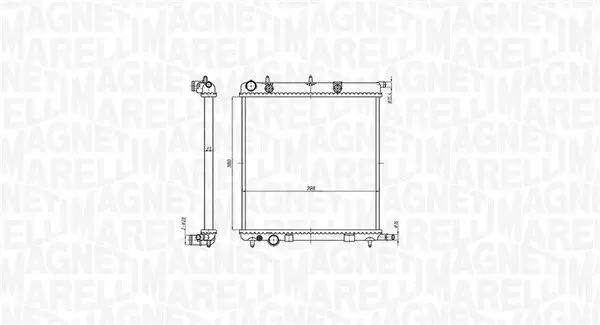 Kühler, Motorkühlung MAGNETI MARELLI 350213819000