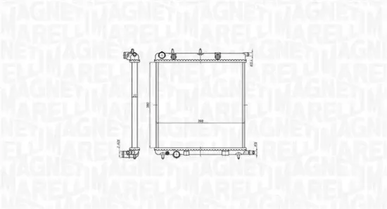 Kühler, Motorkühlung MAGNETI MARELLI 350213819000 Bild Kühler, Motorkühlung MAGNETI MARELLI 350213819000