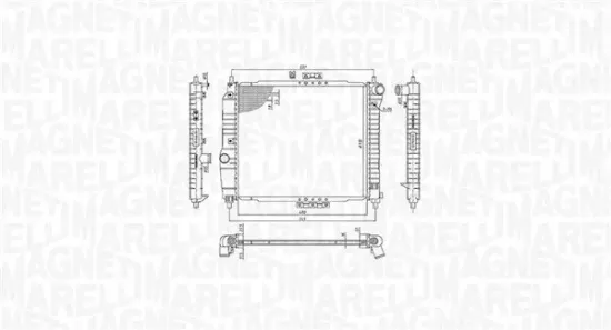 Kühler, Motorkühlung MAGNETI MARELLI 350213891000 Bild Kühler, Motorkühlung MAGNETI MARELLI 350213891000