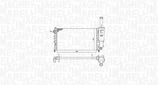 Kühler, Motorkühlung MAGNETI MARELLI 350213902000
