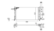 Kühler, Motorkühlung MAGNETI MARELLI 350213173003