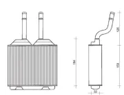 Wärmetauscher, Innenraumheizung MAGNETI MARELLI 350218261000