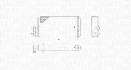 Wärmetauscher, Innenraumheizung MAGNETI MARELLI 350218403000 Bild Wärmetauscher, Innenraumheizung MAGNETI MARELLI 350218403000