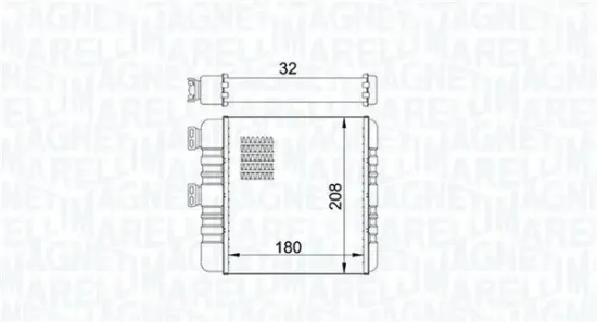 Wärmetauscher, Innenraumheizung MAGNETI MARELLI 350218418000 Bild Wärmetauscher, Innenraumheizung MAGNETI MARELLI 350218418000