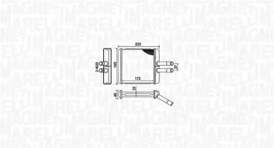 Wärmetauscher, Innenraumheizung MAGNETI MARELLI 350218429000 Bild Wärmetauscher, Innenraumheizung MAGNETI MARELLI 350218429000