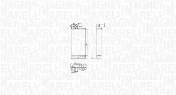 Wärmetauscher, Innenraumheizung MAGNETI MARELLI 350218436000 Bild Wärmetauscher, Innenraumheizung MAGNETI MARELLI 350218436000