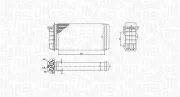 Wärmetauscher, Innenraumheizung MAGNETI MARELLI 350218441000