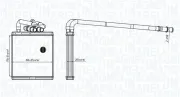 Wärmetauscher, Innenraumheizung MAGNETI MARELLI 350218454000