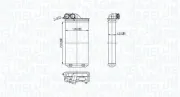 Wärmetauscher, Innenraumheizung MAGNETI MARELLI 350218460000