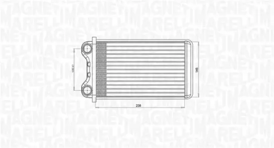 Wärmetauscher, Innenraumheizung MAGNETI MARELLI 350218472000 Bild Wärmetauscher, Innenraumheizung MAGNETI MARELLI 350218472000