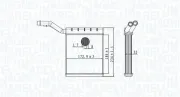 Wärmetauscher, Innenraumheizung MAGNETI MARELLI 350218480000