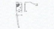 Wärmetauscher, Innenraumheizung MAGNETI MARELLI 350218508000