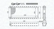 Wärmetauscher, Innenraumheizung MAGNETI MARELLI 350218514000