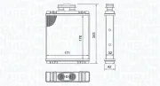 Wärmetauscher, Innenraumheizung MAGNETI MARELLI 350218517000