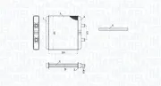 Wärmetauscher, Innenraumheizung MAGNETI MARELLI 350218521000