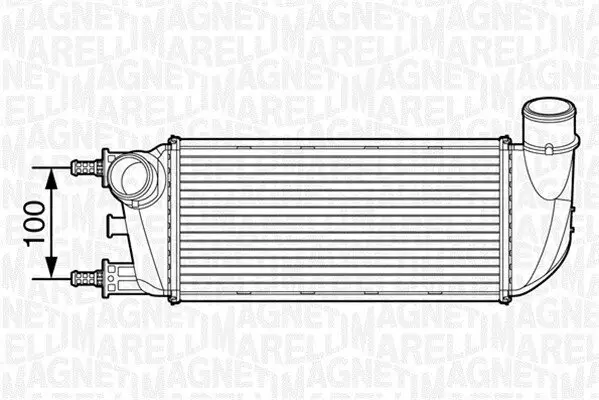 Ladeluftkühler MAGNETI MARELLI 351319201490