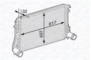 Ladeluftkühler MAGNETI MARELLI 351319202840