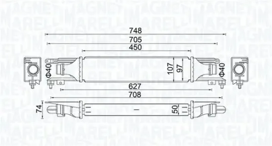 Ladeluftkühler MAGNETI MARELLI 351319204130 Bild Ladeluftkühler MAGNETI MARELLI 351319204130