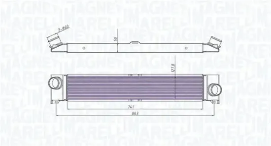 Ladeluftkühler MAGNETI MARELLI 351319204310 Bild Ladeluftkühler MAGNETI MARELLI 351319204310