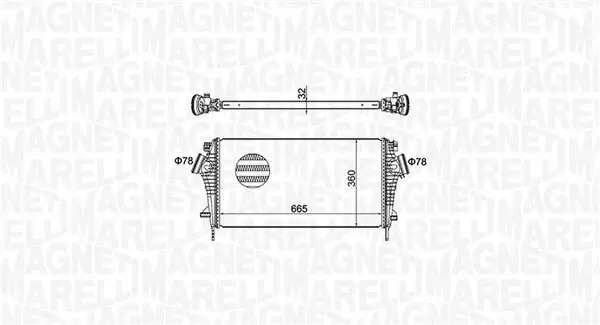 Ladeluftkühler MAGNETI MARELLI 351319204440