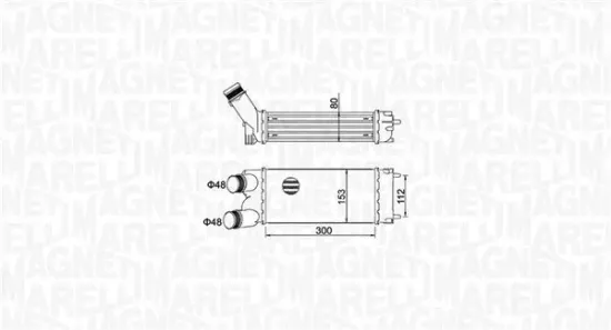 Ladeluftkühler MAGNETI MARELLI 351319204700 Bild Ladeluftkühler MAGNETI MARELLI 351319204700