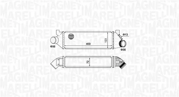 Ladeluftkühler MAGNETI MARELLI 351319204950