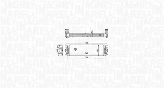 Ladeluftkühler MAGNETI MARELLI 351319205050 Bild Ladeluftkühler MAGNETI MARELLI 351319205050
