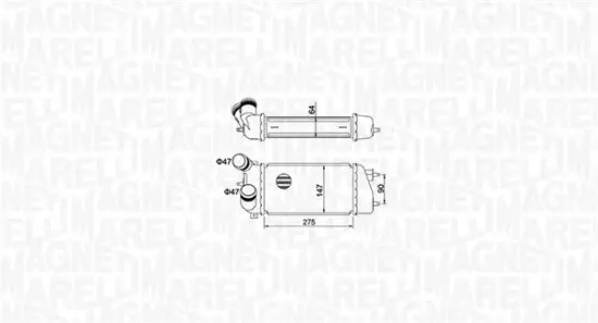Ladeluftkühler MAGNETI MARELLI 351319205240 Bild Ladeluftkühler MAGNETI MARELLI 351319205240