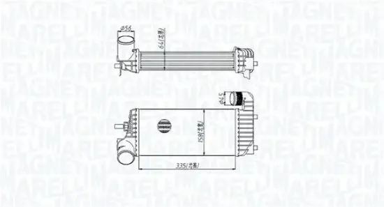 Ladeluftkühler MAGNETI MARELLI 351319205440 Bild Ladeluftkühler MAGNETI MARELLI 351319205440