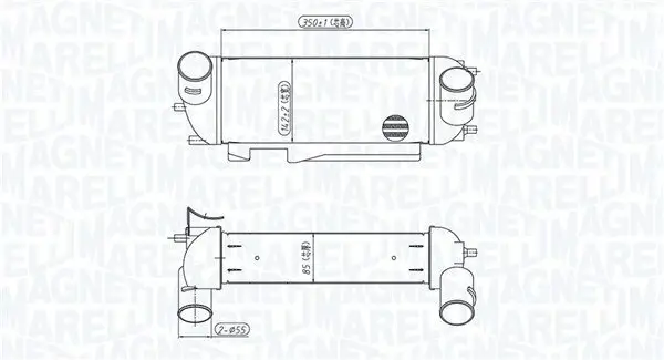 Ladeluftkühler MAGNETI MARELLI 351319205710