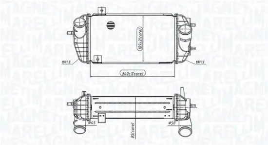 Ladeluftkühler MAGNETI MARELLI 351319205770 Bild Ladeluftkühler MAGNETI MARELLI 351319205770