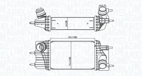 Ladeluftkühler MAGNETI MARELLI 351319205810 Bild Ladeluftkühler MAGNETI MARELLI 351319205810