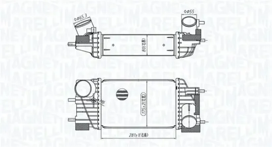 Ladeluftkühler MAGNETI MARELLI 351319205820 Bild Ladeluftkühler MAGNETI MARELLI 351319205820