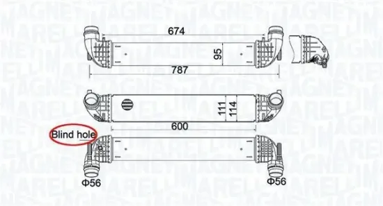 Ladeluftkühler MAGNETI MARELLI 351319205850 Bild Ladeluftkühler MAGNETI MARELLI 351319205850