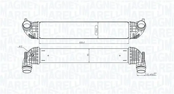Ladeluftkühler MAGNETI MARELLI 351319205860