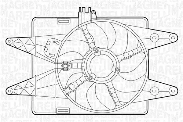 Lüfter, Motorkühlung 12 V MAGNETI MARELLI 069422025010