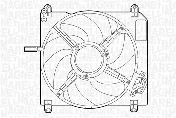 Lüfter, Motorkühlung 12 V MAGNETI MARELLI 069422029010