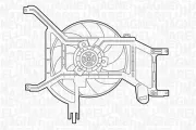 Lüfter, Motorkühlung 12 V MAGNETI MARELLI 069422354010