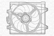 Lüfter, Motorkühlung 12 V MAGNETI MARELLI 069422448010