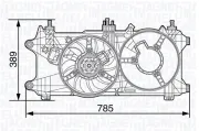 Lüfter, Motorkühlung MAGNETI MARELLI 069422487010