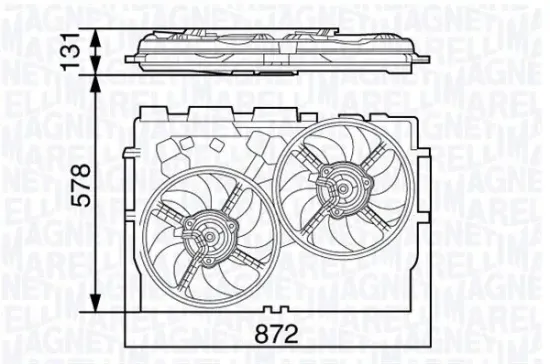 Lüfter, Motorkühlung 12 V MAGNETI MARELLI 069422583010 Bild Lüfter, Motorkühlung 12 V MAGNETI MARELLI 069422583010