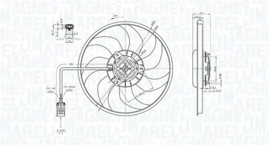 Lüfter, Motorkühlung 12 V MAGNETI MARELLI 069422711010 Bild Lüfter, Motorkühlung 12 V MAGNETI MARELLI 069422711010